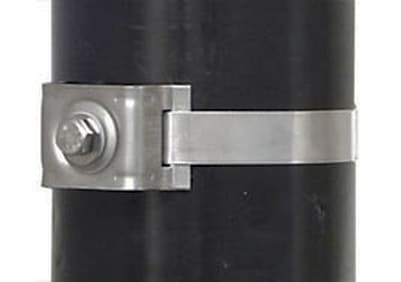 Brack-IT Schilderhalter mit 1 Schraube, gebördelter Schenkel; V2A