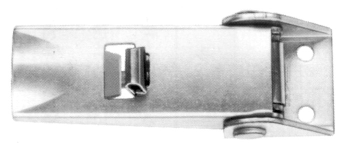Spannverschluss, Loch Ø 4.2mm, mit Sicherung & offener Grundpl.