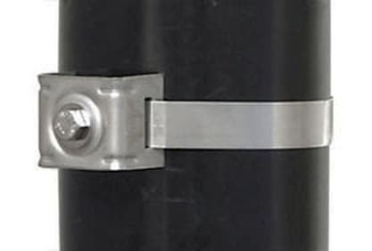 Brack-It Schilderhalter ohne Schraube, gerader Schenkel; V2A